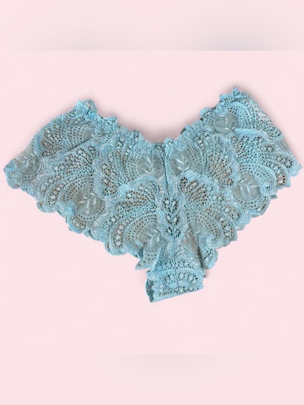 🩵Delicates L Blue Lace Panties🩵